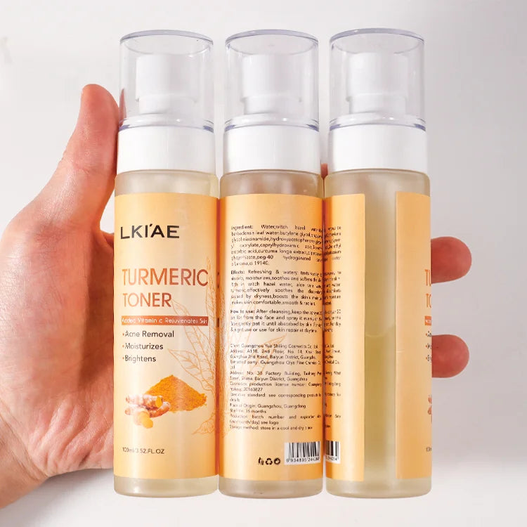 Ailke (New) Glowing Turmeric and Vitamine C Spray Acne Prone Moisturizing Tumeric Face Cosmetics Skin Toner for Oily