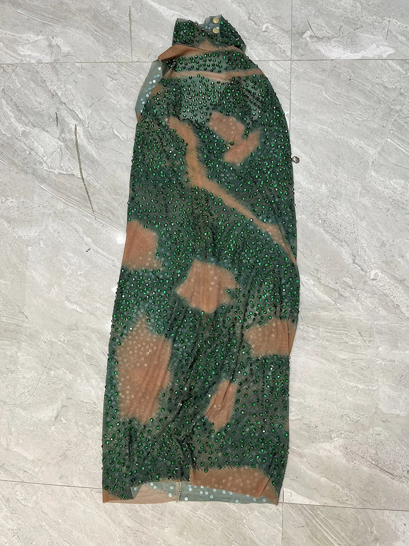 Novance Y3718 Rhinestone Dress Elegant for Party Custom Dresses Manufacturing See Through Fancy Dresses Ladies Women