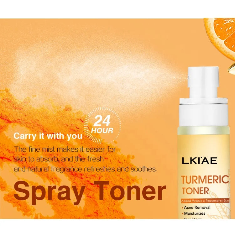 LKIAE Moisturizing Hydrating Face Rejuvenating Lightening Tumeric Natural Aloe Centella Beauty Makeup Toner for Skin