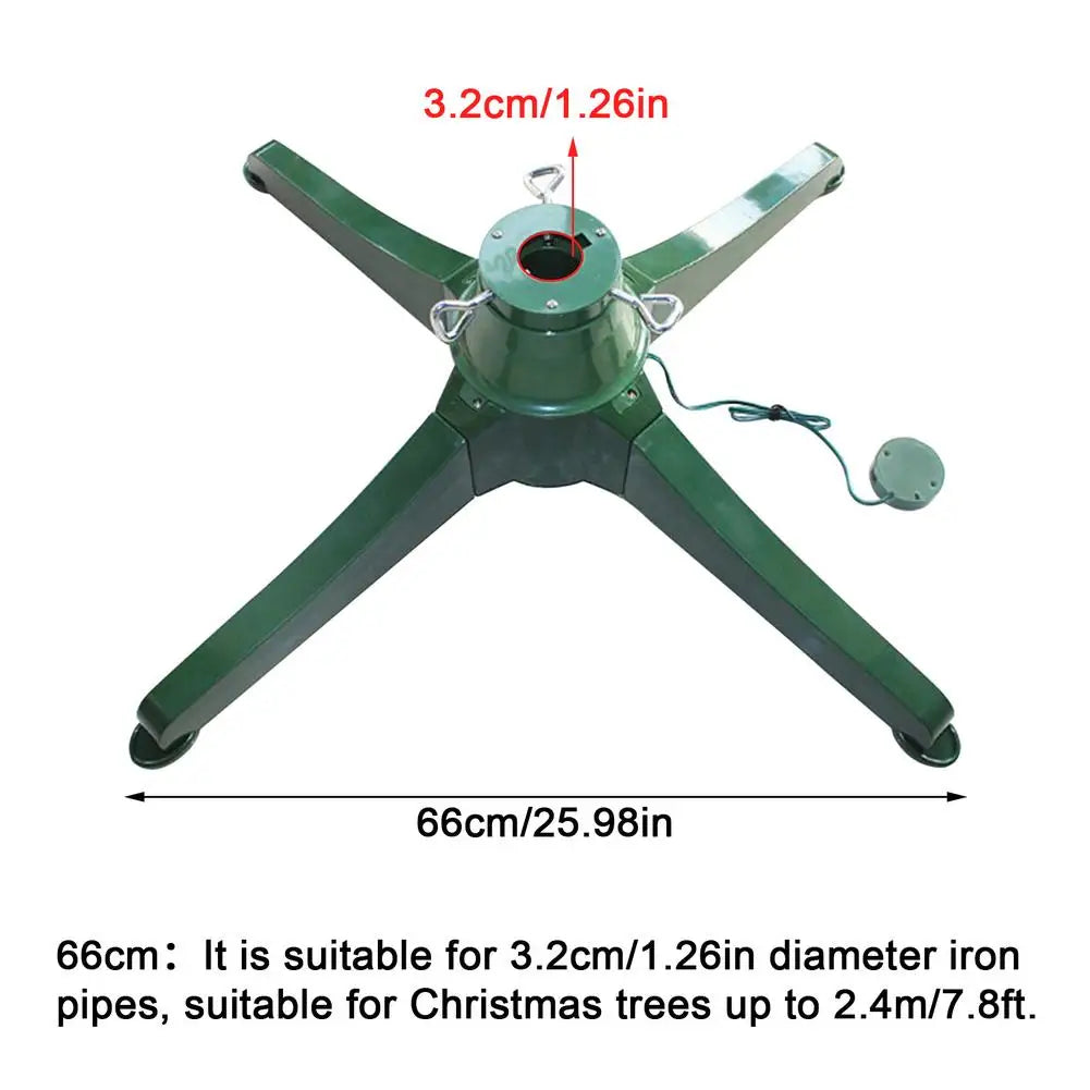 Christmas Tree Stand Electric 360 Degree Rotating Base Christmas Tree Rotating Stand New Year 2022 Christmas Tree Decoration