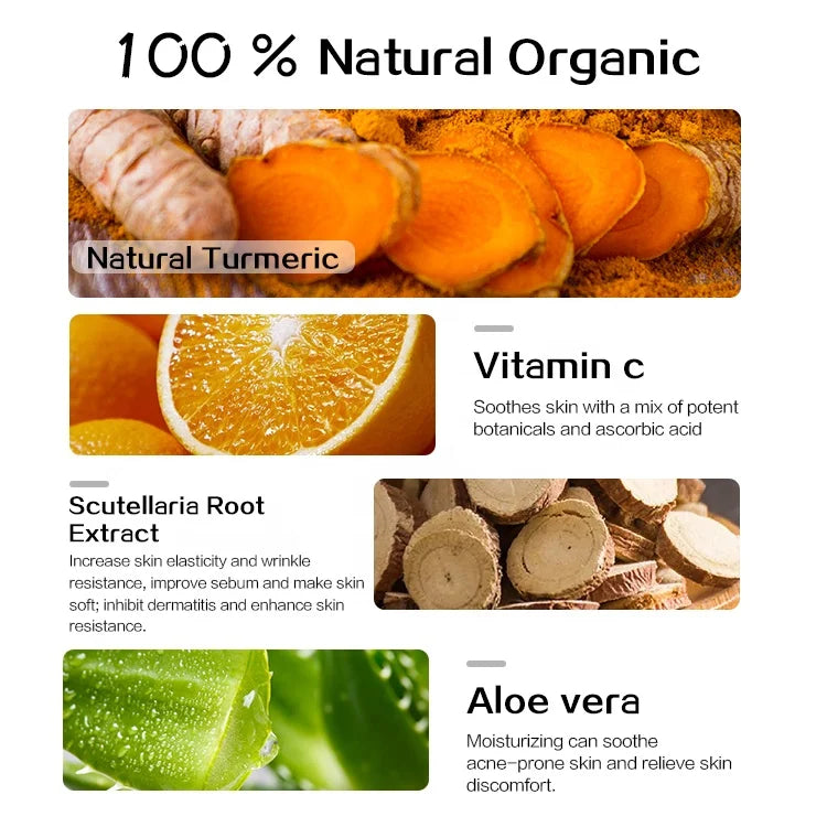 Manufacturer Facial Whitening Tumeric Herbal Scar Removal Anti Acne Night Cream for Face