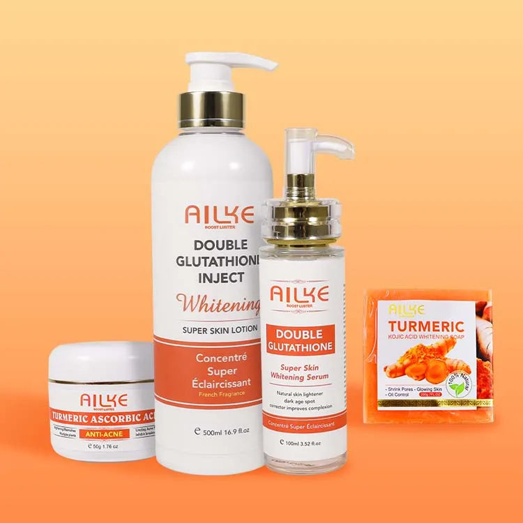 Best Review Brightest Rejuvinating Anti-Aging Organic Natural Tumeric Acne Whitening Skin Care Set (New)