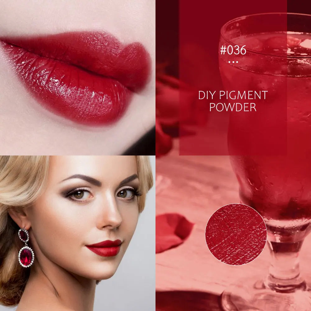 65 Colors Mica Powder For Lip Gloss DIY Lipstick Pigment Powder for Epoxy Resin Soap Making Slime Homemade Lipgloss Supplies