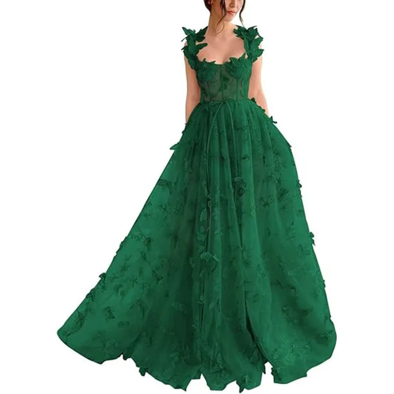 Dress Women Dresses Sleeveless Lace Spliced Loose Vestidos Floor Length Loose Summer High Waist Casual Beach Party Wedding