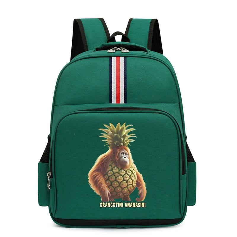 Italian Brainrot Backpack Students Animal Meme Schoolbag Large Capacity Cartoon Tung Tung Sahur School Bag for Boys Girls Gifts