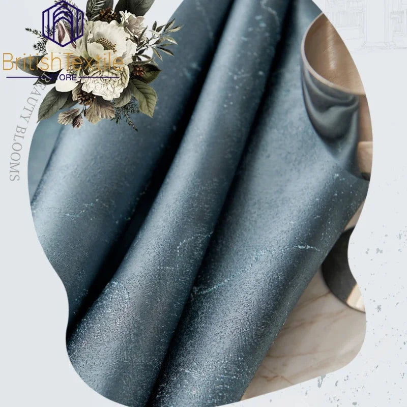 European Curtains Light Luxury Curtains for Living Room  Modern Simple Blackout Bedroom White Tulle Thicken Jacquard Window