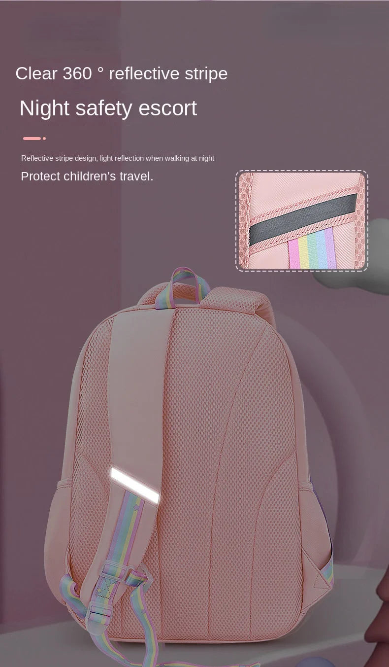 Hello Kitty Children's Schoolbag Primary School Student Girls' Spine Protection Burden Reduction Girls' Backpack school backpack