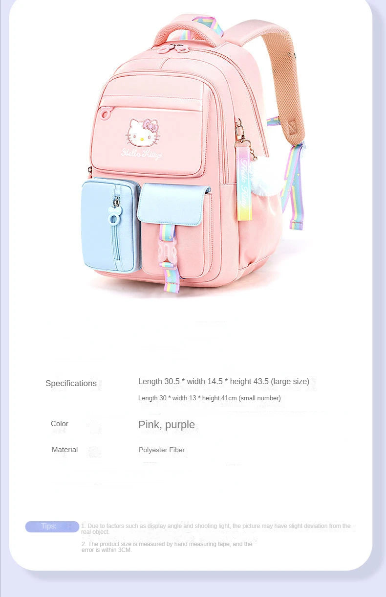 Hello Kitty Children's Schoolbag Primary School Student Girls' Spine Protection Burden Reduction Girls' Backpack school backpack