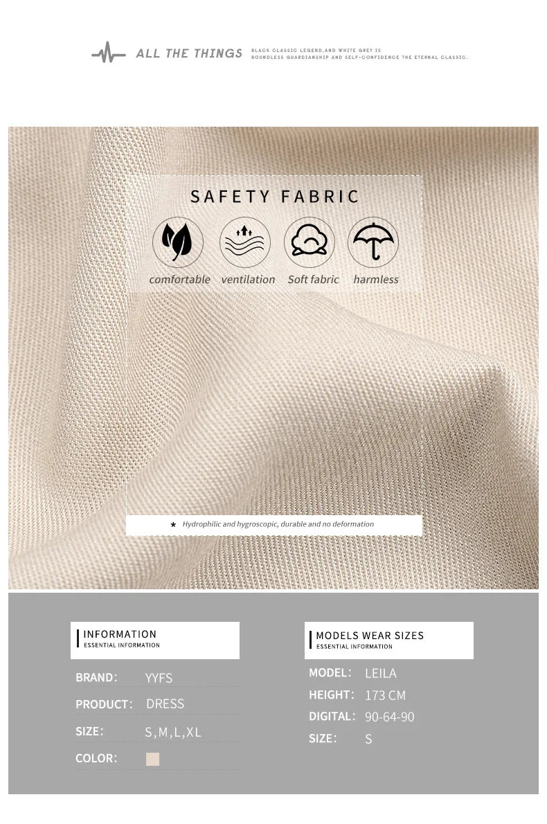 Dresses for Women 2025 Summer V-neck Single-breasted Vest Dress Sleeveless Loose Casual Solid Color Dress Vestidos De Mujer