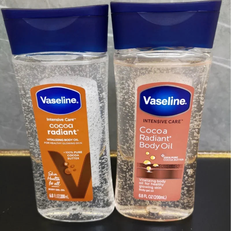 Vaseline Body Oil, Brightens Skin Tone, Improves Dry and Flaky Skin, Nourishes and Moisturizes Body Gel Oil, 200ml