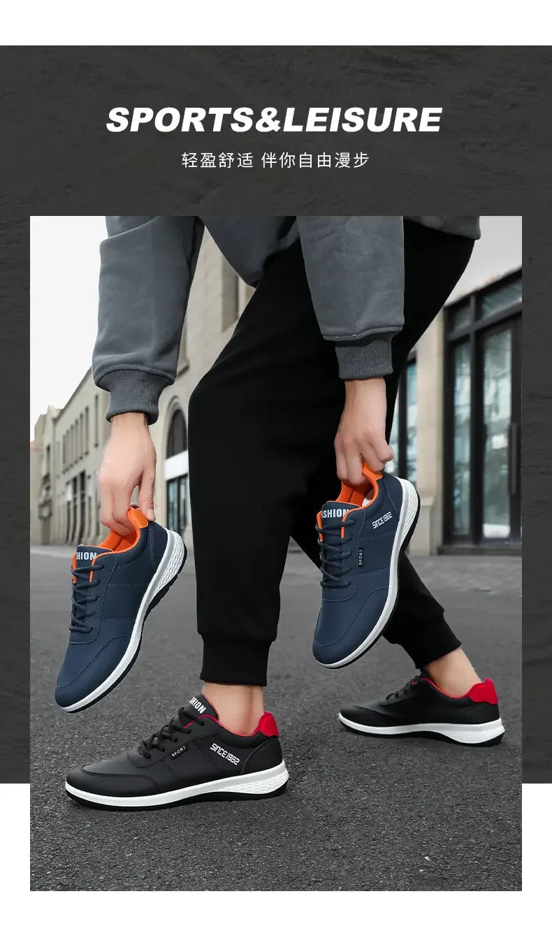 Sneakers Shoes Man Flat Bottomed Sports Shock-absorbing Comfortable Lace Up Summer Training Soft Soled Outdoor Running Shoes