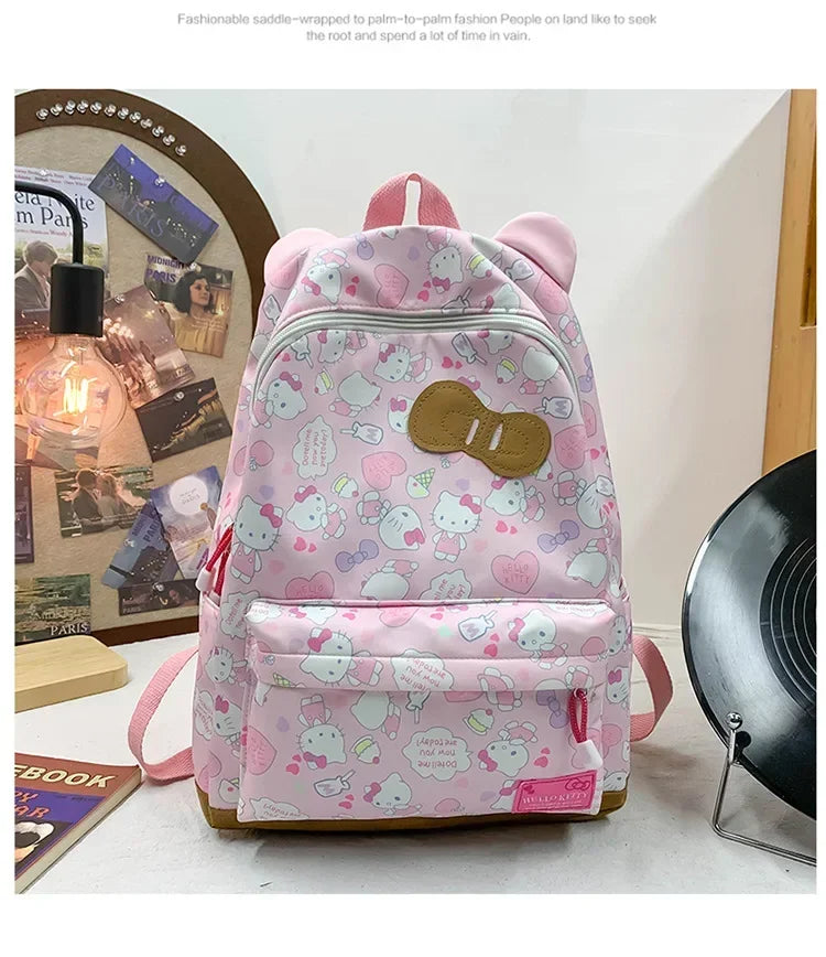 Sanrio Ins Style New Hellokitty Student Schoolbag Cute Hello Kitty Backpack Large Capacity Backpack