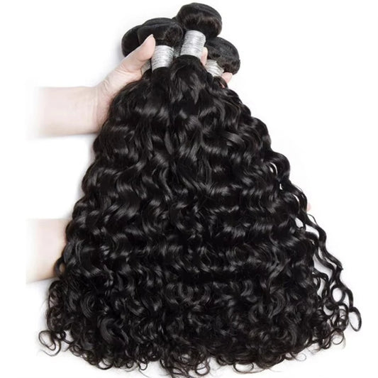 30 40 Inch Deep Wave 16A Curly 100% Human Hair Bundles Brazilian 3 4 Bundles Hair Wig Weave Hair Extensions Virgin Hair Raw Wigs