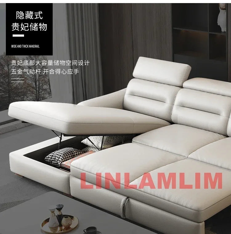 Linlamlim Multifunctional Convertible Sofa Bed With Eletric Recliner, Folding Sofa Cama With Power Reclining Seats & Storage Box