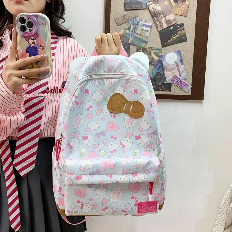 Sanrio Ins Style New Hellokitty Student Schoolbag Cute Hello Kitty Backpack Large Capacity Backpack