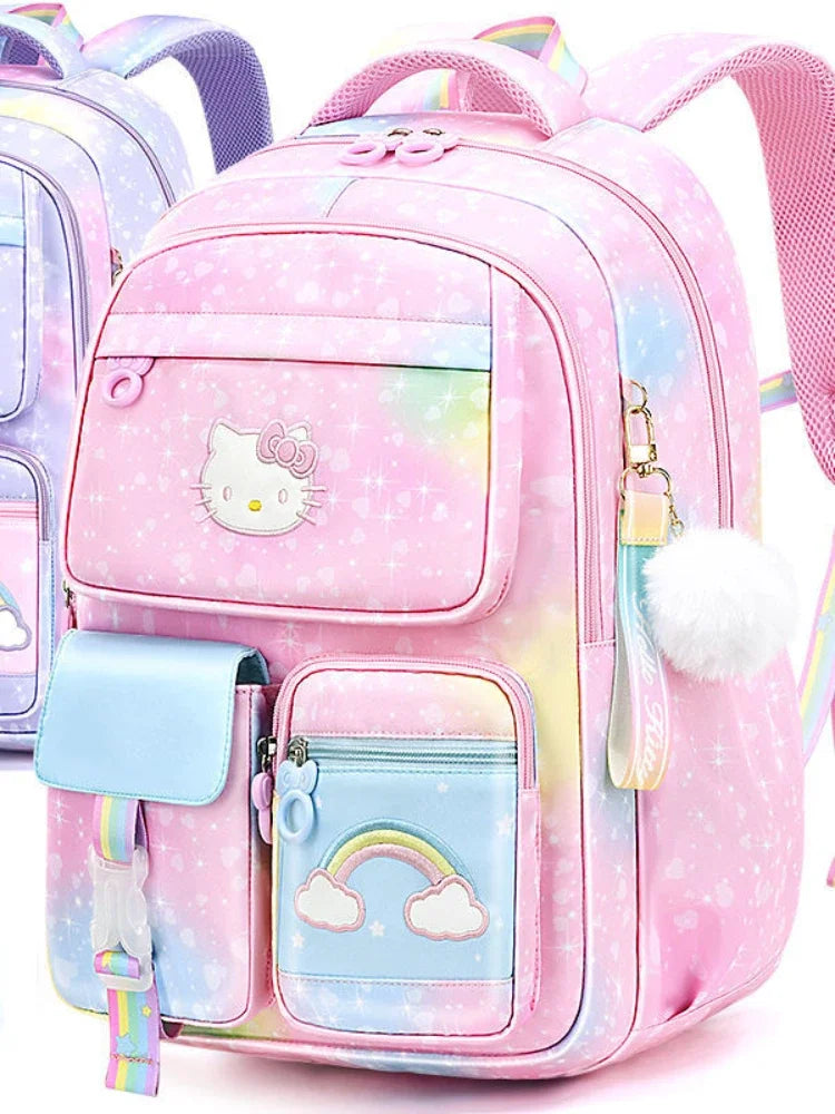 Hello Kitty Children's Schoolbag Primary School Student Girls' Spine Protection Burden Reduction Girls' Backpack school backpack