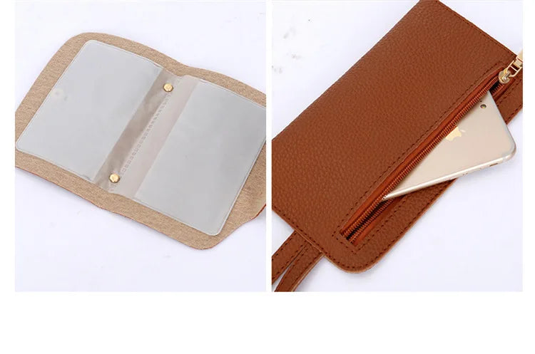 4pcs/set Tassel Bucket Women's Handbag Stylish Crossbody Bag Clutch and Wallet, Solid Color PU Shoulder Bags for Women Daily Use