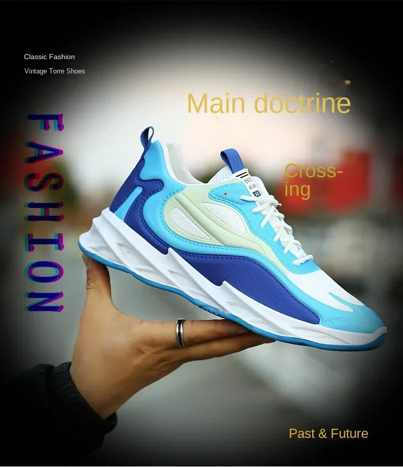 New Trendy Men's Sports Shoes Cushion Running Sneakers Outdoor Leisure Walking Jogging Trainers Soft Sole Breathable Footwear