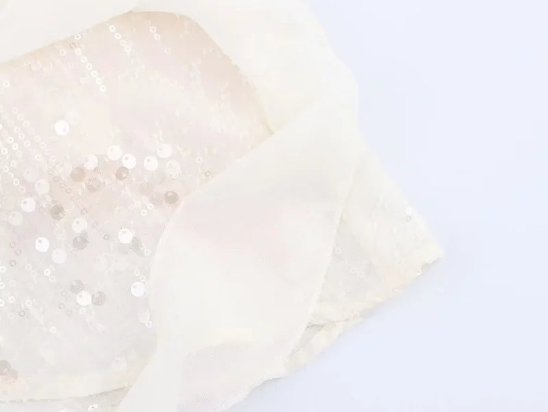 MUJER 2025 Sequin Mini Dress Woman Sexy Slip Party Dresses for Women Summer Backless Women's Dress Straps Beach Short Dresses