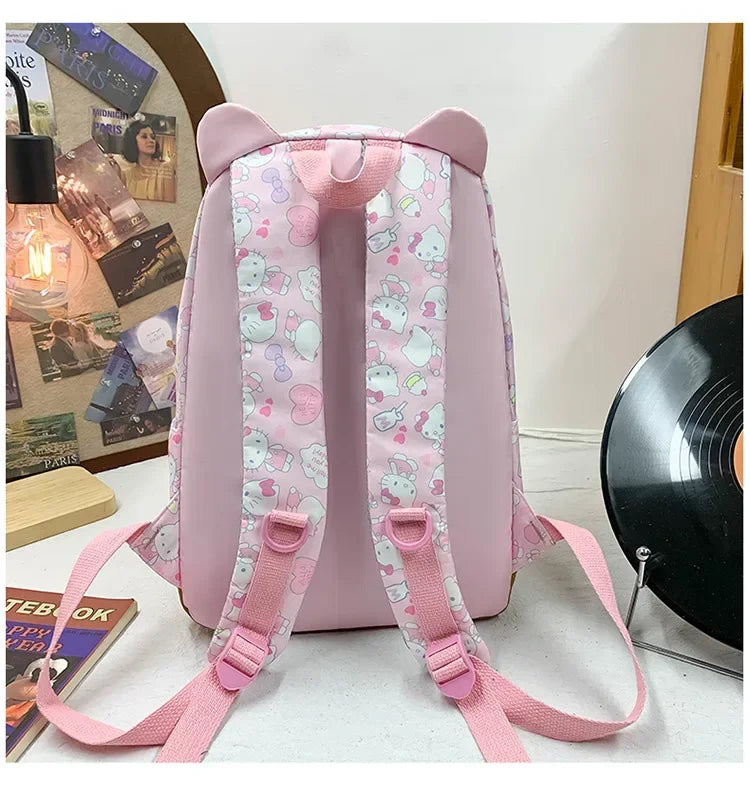 Sanrio Ins Style New Hellokitty Student Schoolbag Cute Hello Kitty Backpack Large Capacity Backpack