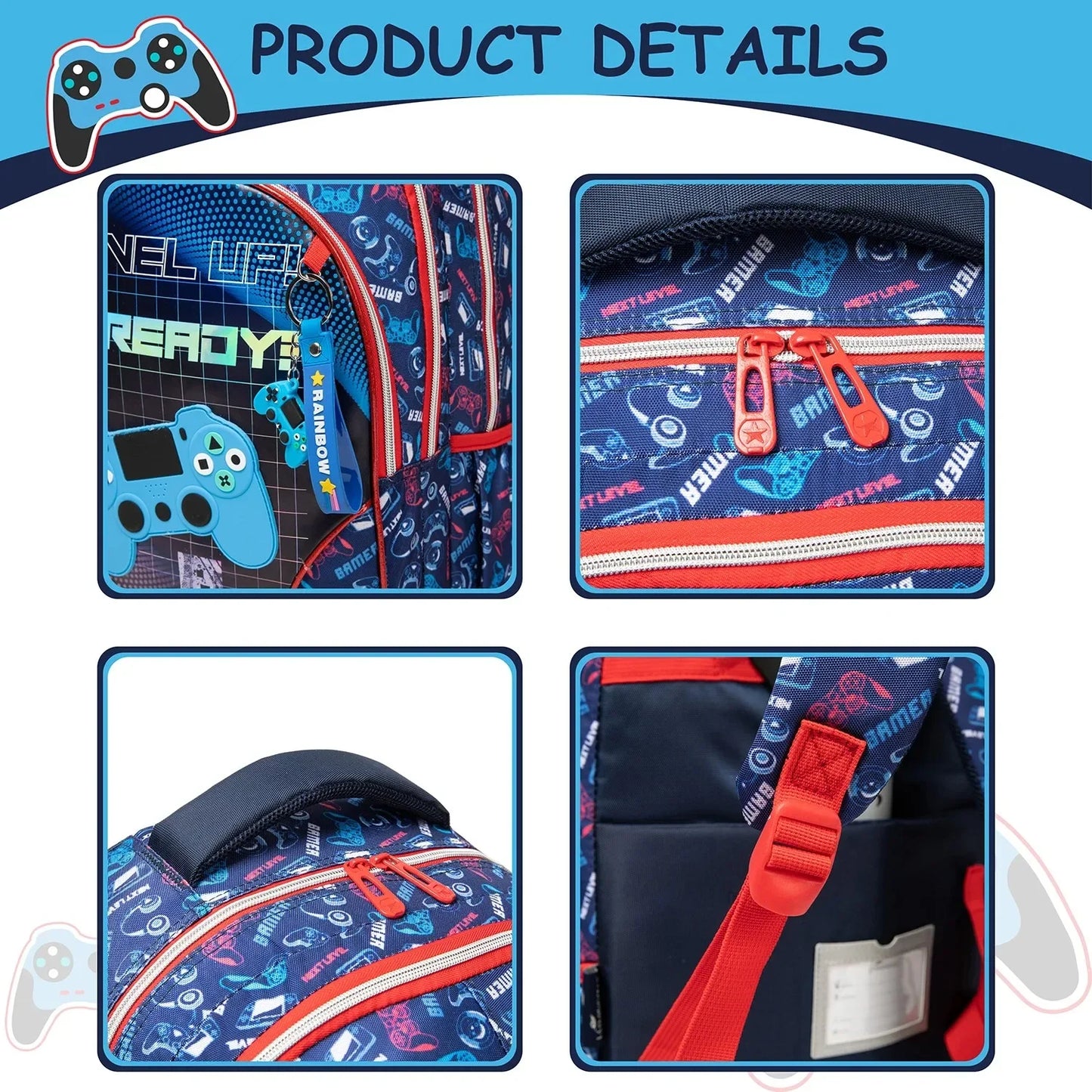 Children's School Bag for Boys Waterproof Backpack Set with Thermal Bag School Boy Backpack Elementary Student Shoulder Bag