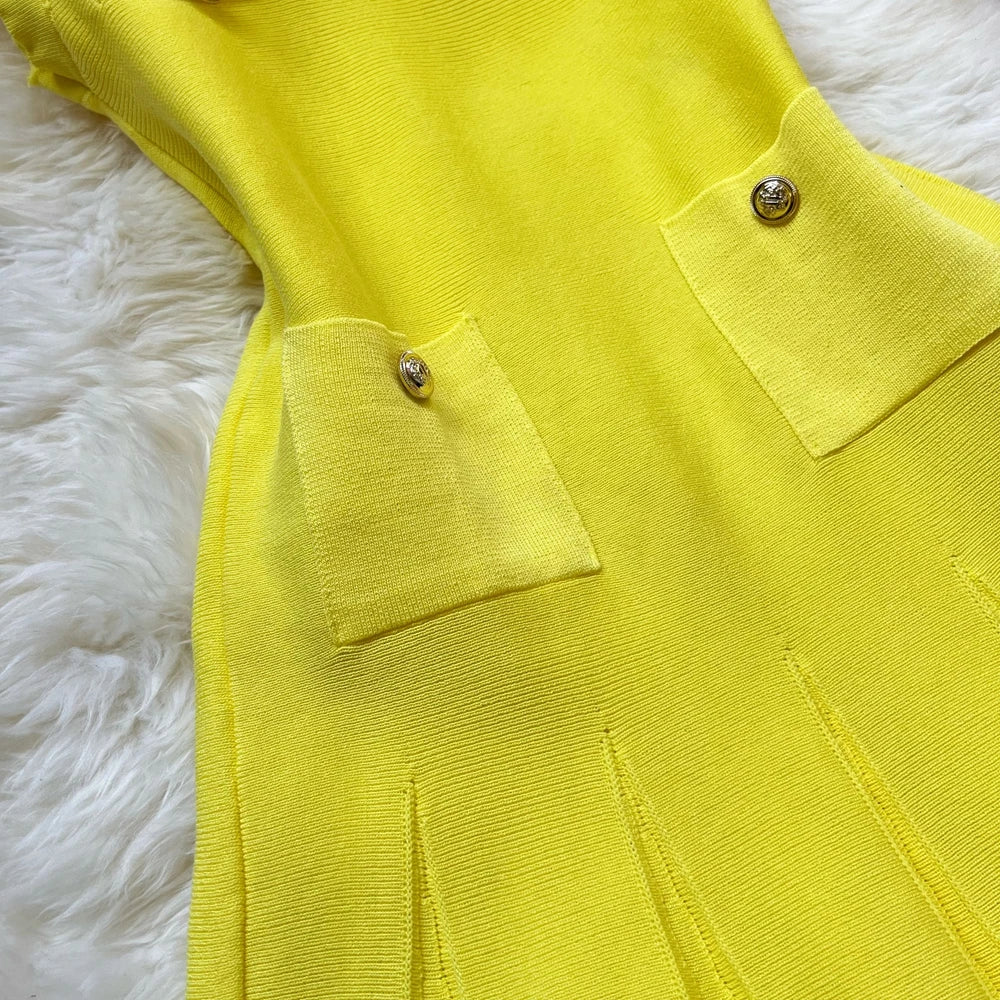 YuooMuoo Chic Fashion 2025 Summer Pleated Short Dress Women O-neck Slim Waist A-line Party Dress Streetwear Lady Outfits Vestido