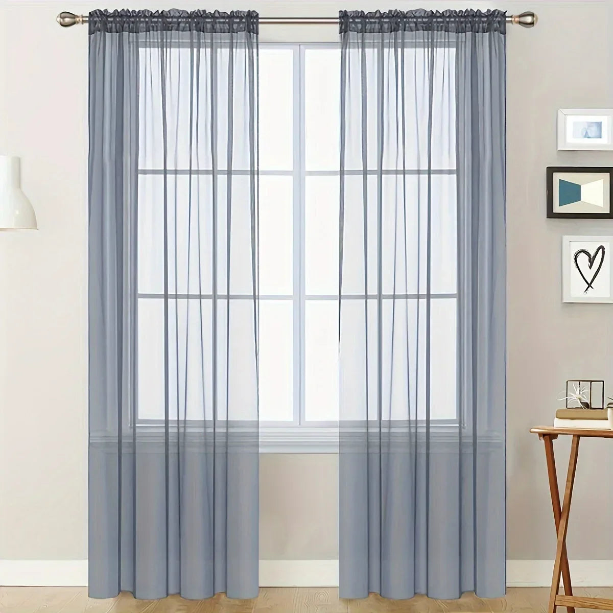 140*260cm Chiffon Sheer Window Curtains  for Living Room Modern Simple Curtain Gauze Semi-blackout Balcony Thin Window Screen