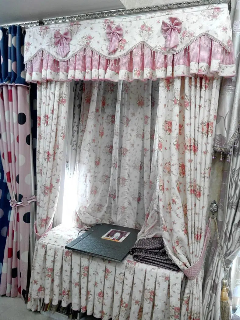 Rod Valance Curtain Door Blinds Window Golden Design Sheer Tulle Draperies Blackout Gold Super Luxury Curtains For Living Room