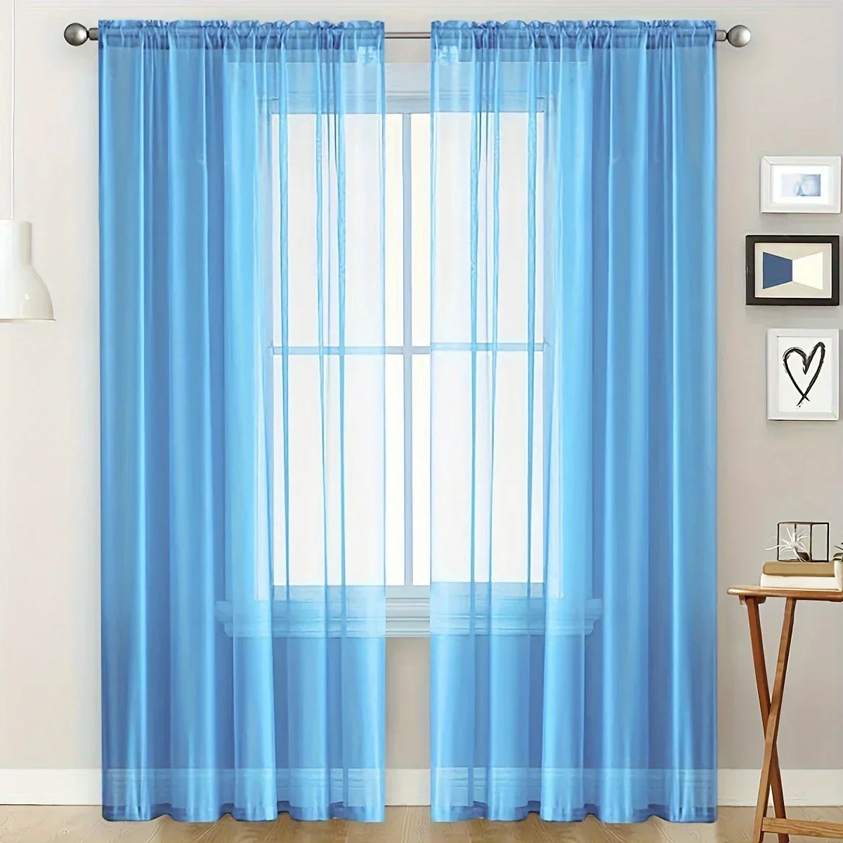 140*260cm Chiffon Sheer Window Curtains  for Living Room Modern Simple Curtain Gauze Semi-blackout Balcony Thin Window Screen