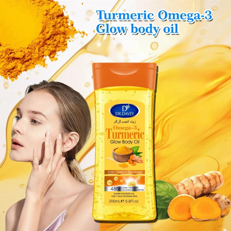 200mlBody OilTurmeric Omega-3 Glow Body Oil Body Oil Skin Care Oil