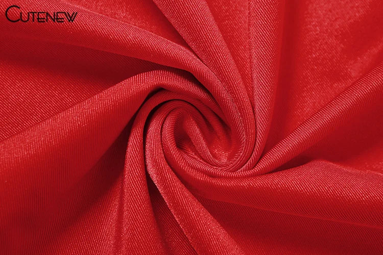 Cutenew Red Shiny Spaghetti Strap Maxi Dress Women Solid Sexy Backless Ruched Cleavage Body-shaping Robe Lady Hipster Streetwear