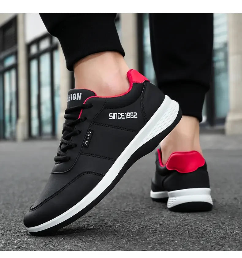 Sneakers Shoes Man Flat Bottomed Sports Shock-absorbing Comfortable Lace Up Summer Training Soft Soled Outdoor Running Shoes