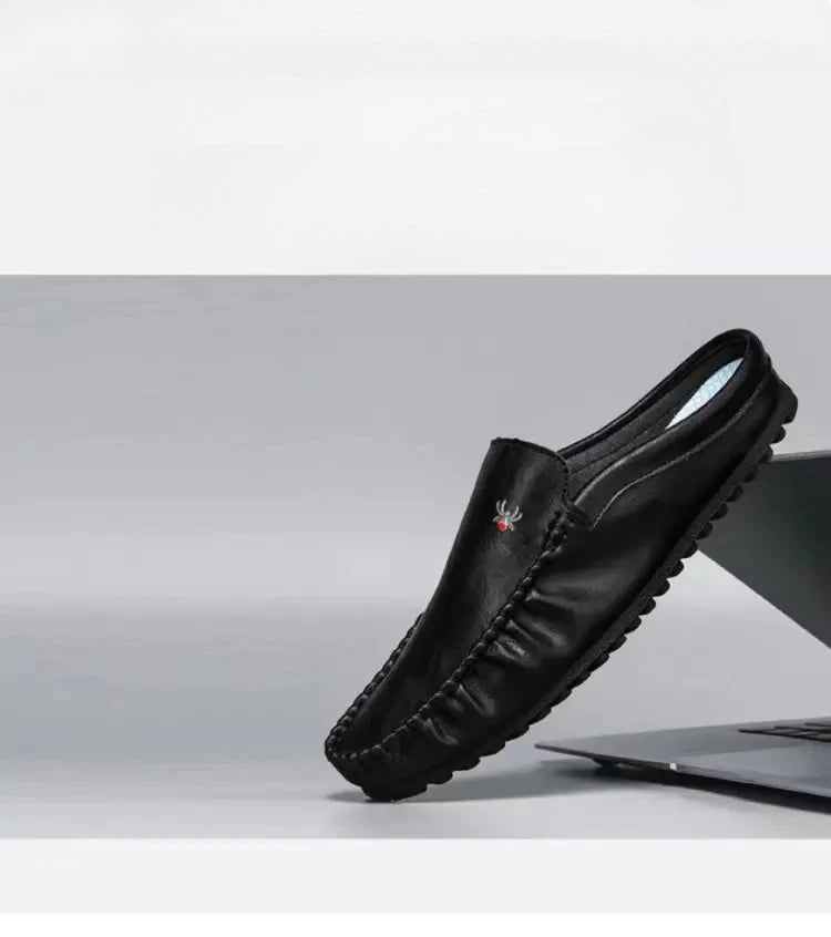 Shoes for Men Retro Elegant Gentleman Style Casual Party Comfortable Street Walking Summer Shoes Flat Bottomed Lightweight