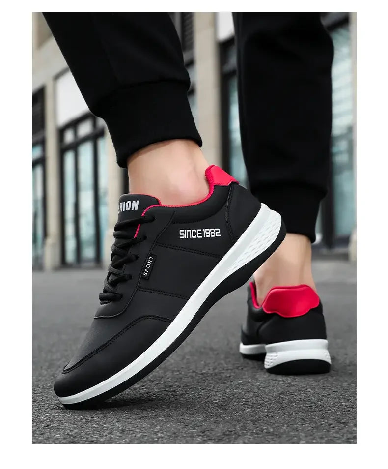 Sneakers Shoes Man Flat Bottomed Sports Shock-absorbing Comfortable Lace Up Summer Training Soft Soled Outdoor Running Shoes