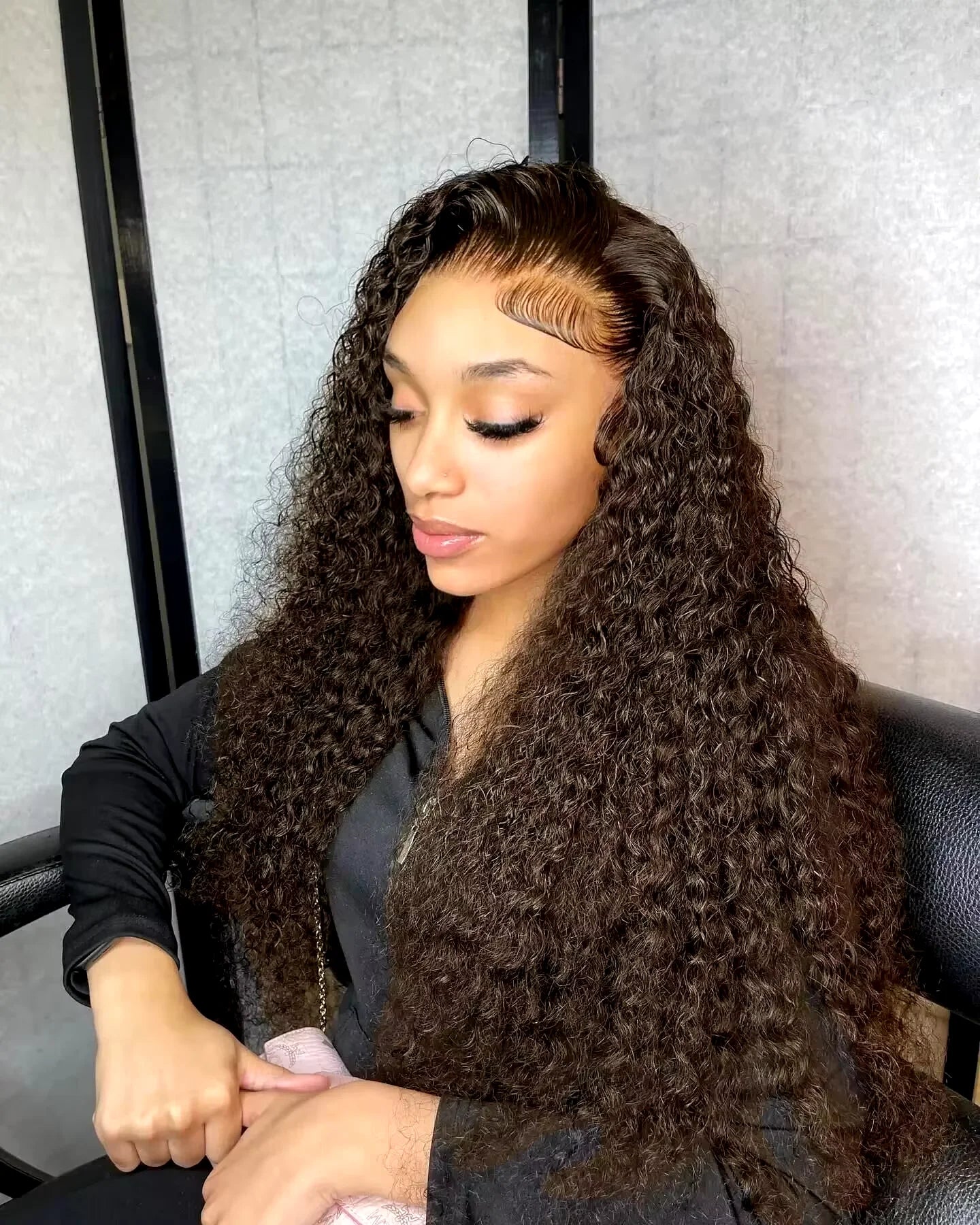 Deep Curly Human hair Wigs Chocolate Brown 13x4 13x6 Hd Lace Frontal Wig Colored Water Wave Lace Front Wig For Women 30 36 Inch