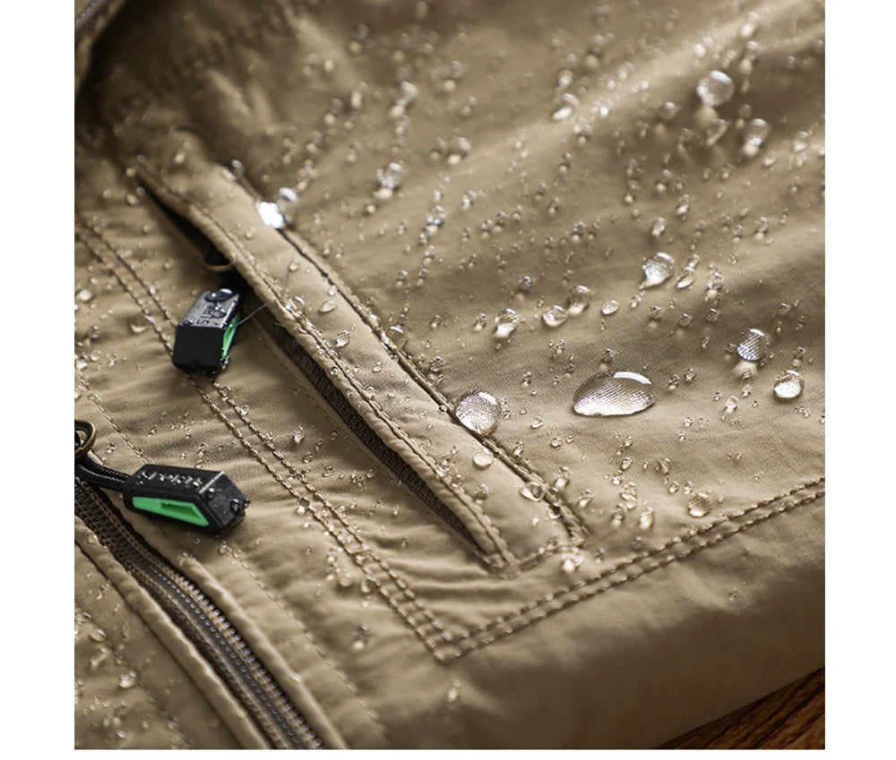 Autumn Men's Hiking Waterproof Jackets Men Outdoor Quick Dry Sports Climbing Hooded Coats Men Breathable Windbreaker Jackets 5XL