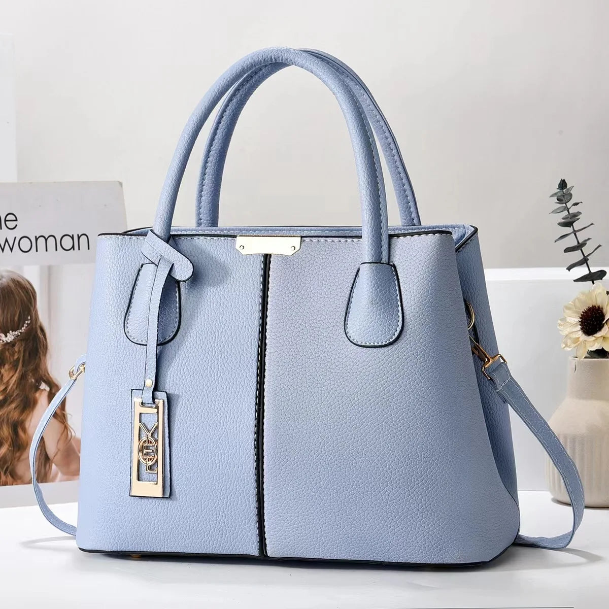 Famous Designer Brand Bags Women Leather Handbag New Luxury Ladies Purse zwq