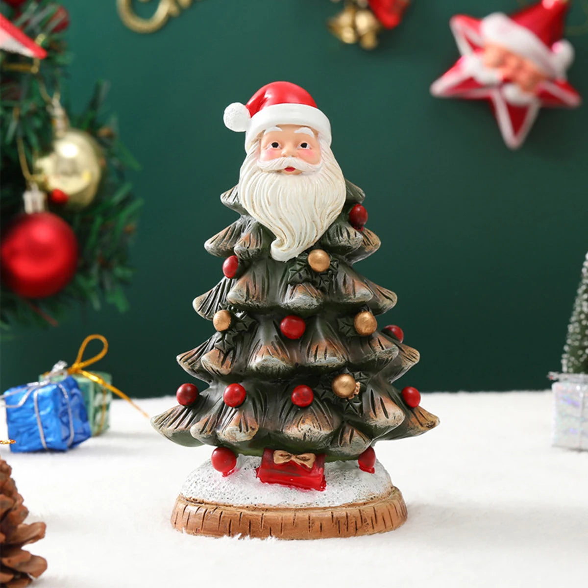 Christmas Tree Decor Resin Crafts Desktop Holiday Atmosphere Scene Decorations Christmas Gifts