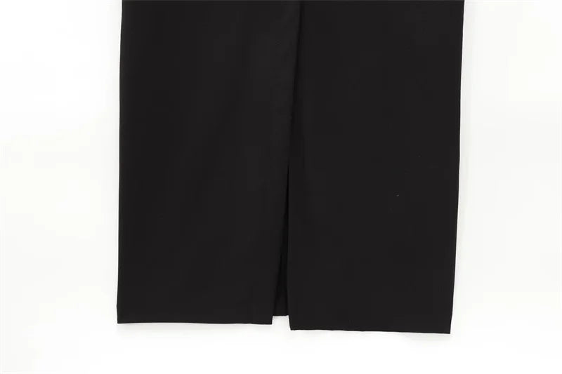 Women's Dress Black Long Dresses Spring Summer 2025 Button Up Sleeveless Sundress Vestidos Elegant Casual Women's Dresses