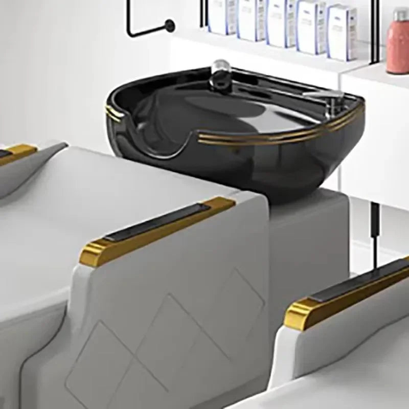 Simple Comfortable Shampoo Bed Modern Nordic Fashion Custom Shampoo Bed Delicacy Delicacy Cadeira De Barbearia Salon Furniture