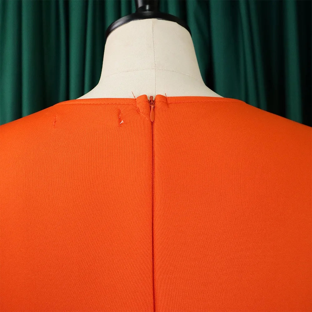 Elegant Party Dresses for Women O Neck Short Sleeve High Waisted Pleated Knee Length Fashion Ladies Birthday Dinner Vestidos Hot