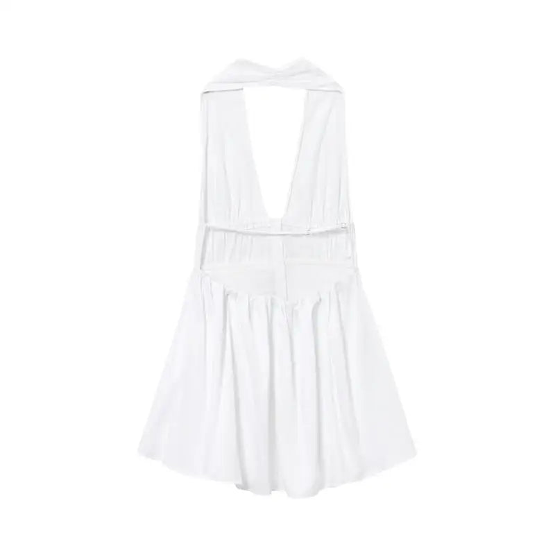 Dresses Women's 2025 New Dress Summer Fashion Elegant Hanging Neck Sexy Women's Youth Street Holiday Dress