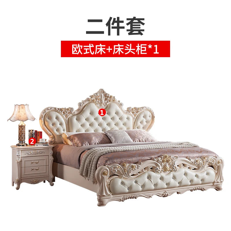 Unique Xenomorph Bed European Luxury Accent Ergonomic Comfortable Trendy Cute Bed Double Princess Cama Solteiro Home Decoration