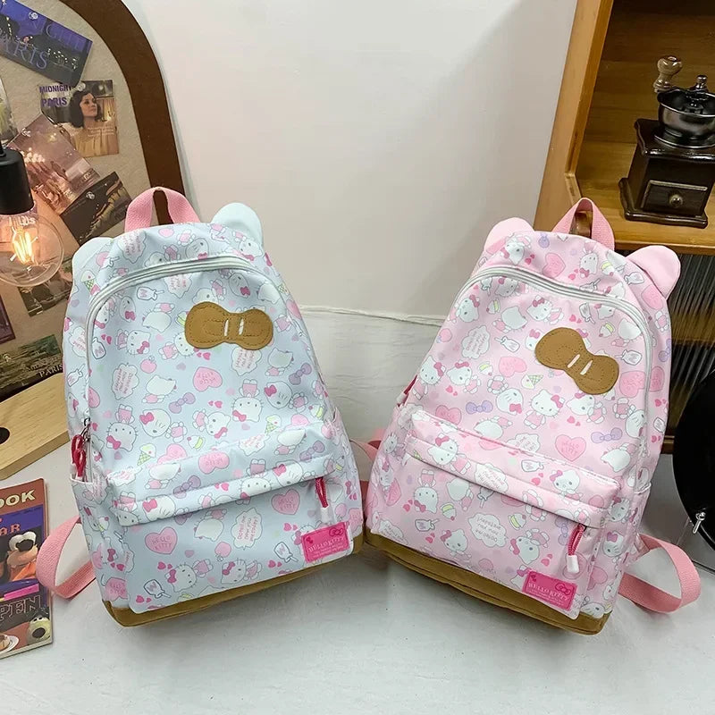 Sanrio Ins Style New Hellokitty Student Schoolbag Cute Hello Kitty Backpack Large Capacity Backpack