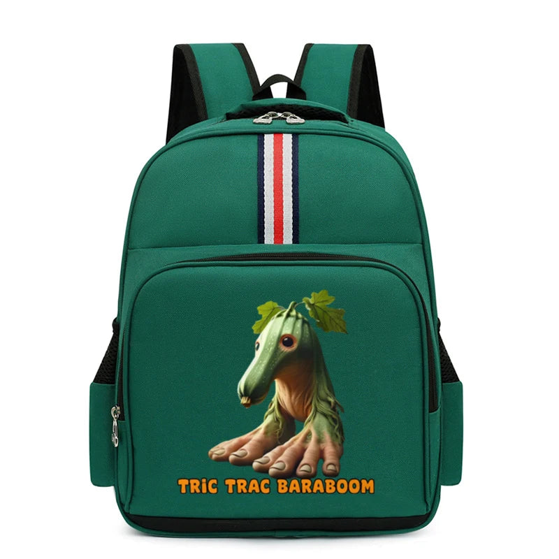 Italian Brainrot Backpack Students Animal Meme Schoolbag Large Capacity Cartoon Tung Tung Sahur School Bag for Boys Girls Gifts