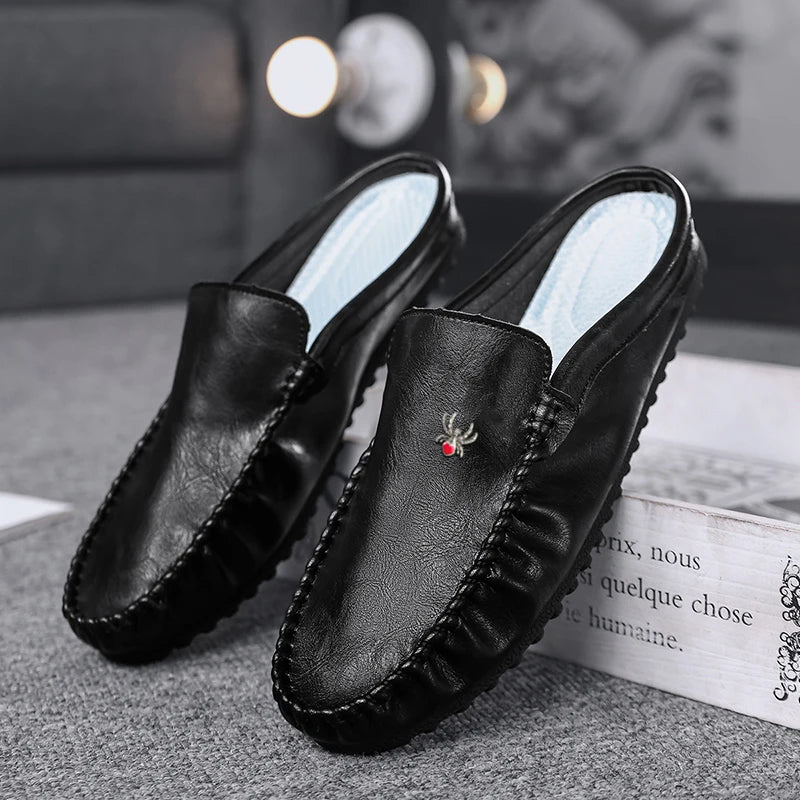 Shoes for Men Retro Elegant Gentleman Style Casual Party Comfortable Street Walking Summer Shoes Flat Bottomed Lightweight