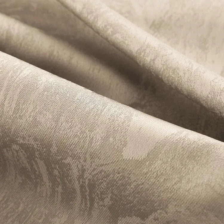 European Curtains Light Luxury Curtains for Living Room  Modern Simple Blackout Bedroom White Tulle Thicken Jacquard Window