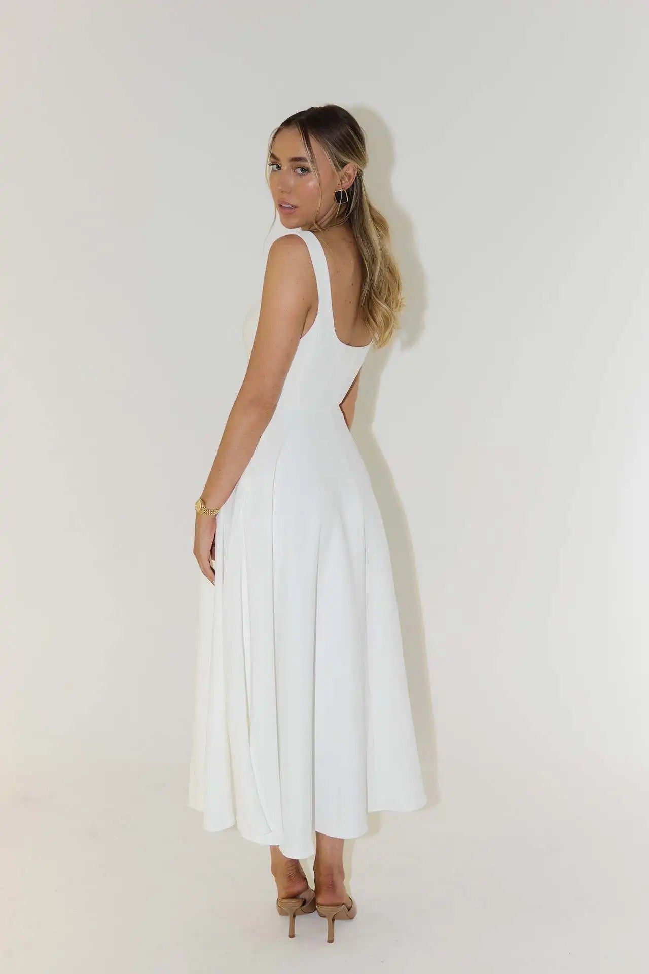 Women's Dresses New Simple Sexy Solid Color Straps Dress Ladies Temperament Multicolor Slim Midi Dresses Party Gowns 2025