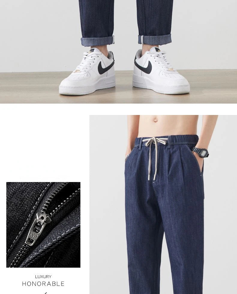 Women Jeans High Waist 2025 Spring Summer Fashion Streetwear Straight Wide Leg Pants Loose Casual Female Denim Trousers