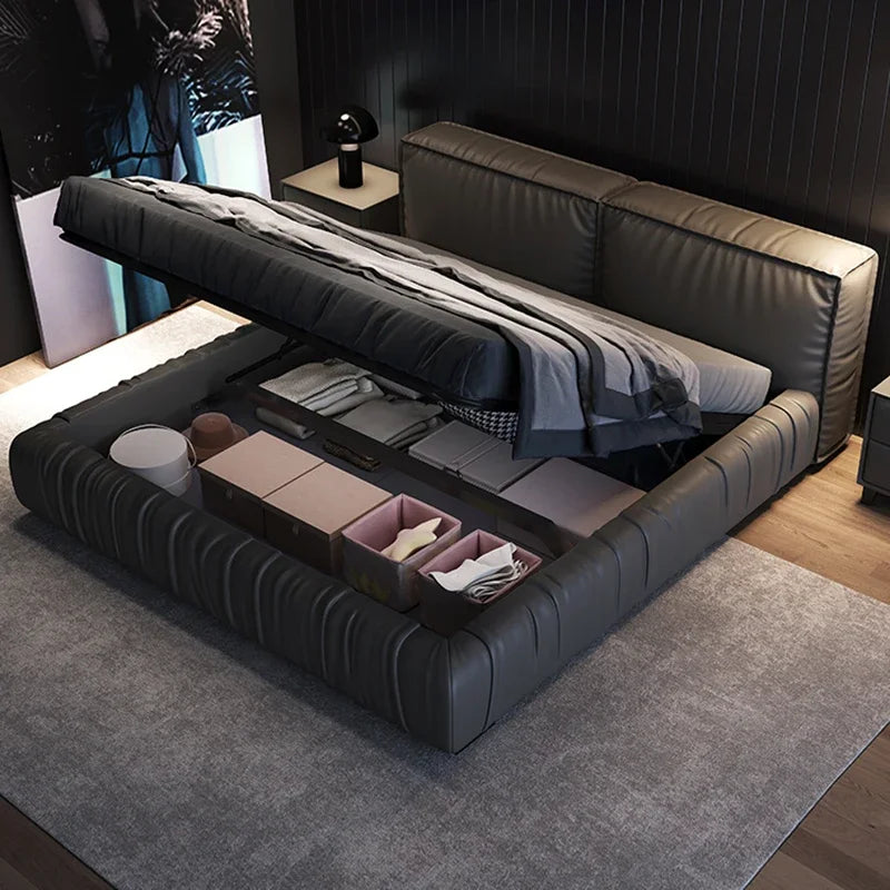 Loft Multifunctional Bed Storage Modern Massage Headboards Children King Size Cheap Bed Princess Cama Solteiro Patio Furniture